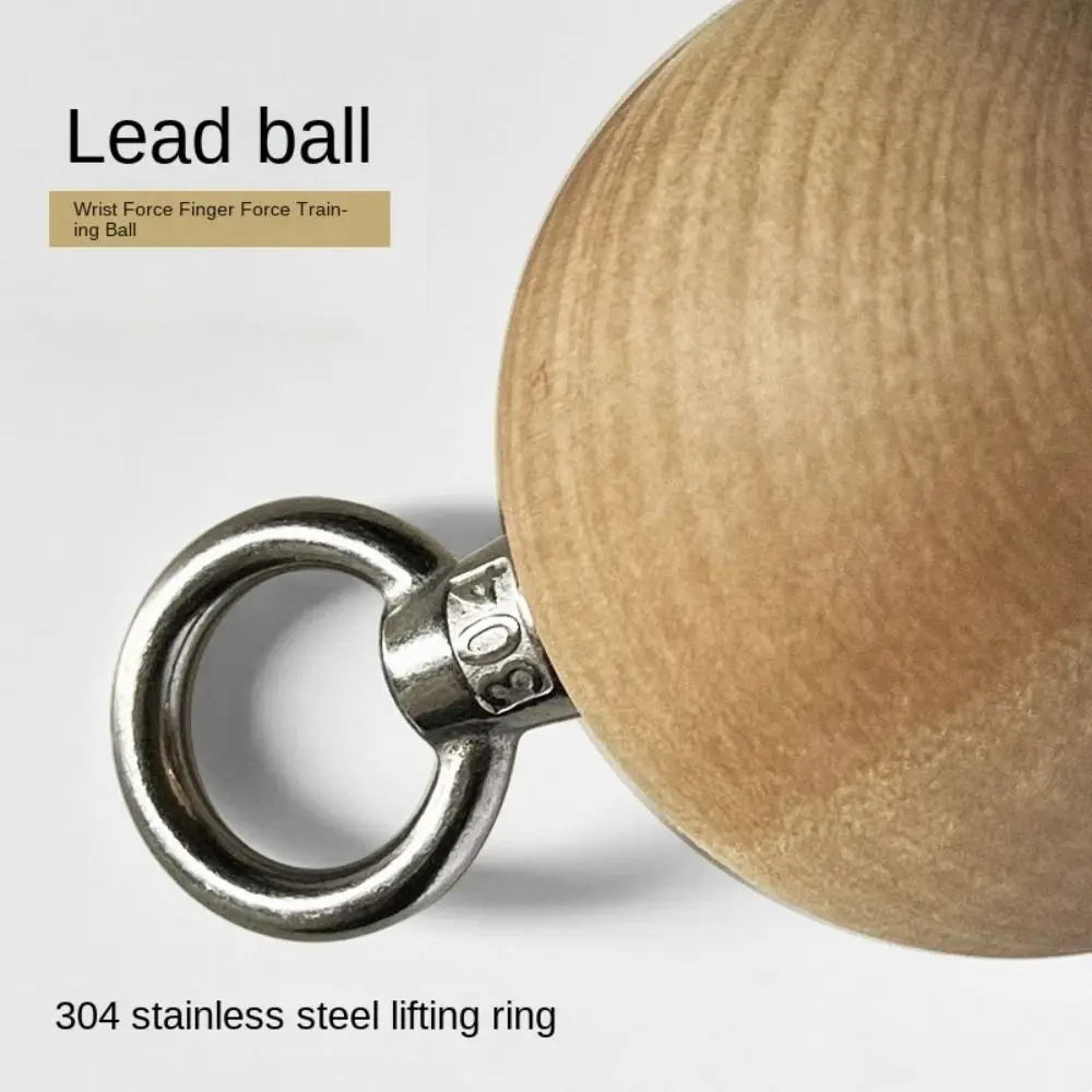 Ball-shaped Grip Strength Trainer Pull-up Assistance Wooden Forearm Trainer Boating Workout Finger Strengthener Bodybuilding