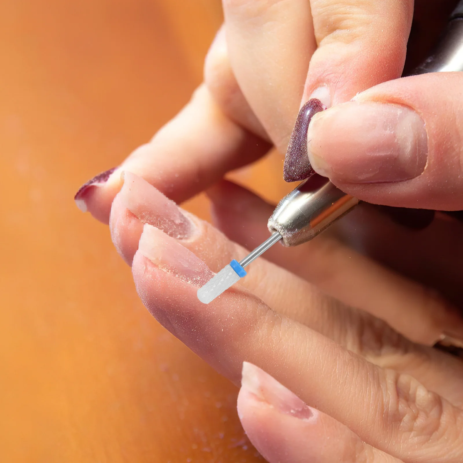 

10pcs Ceramic Nail Drill Bits Set Round Head Sanding Bits For Acrylic Dip Powder Removal Universal Manicure Pedicure Tools For