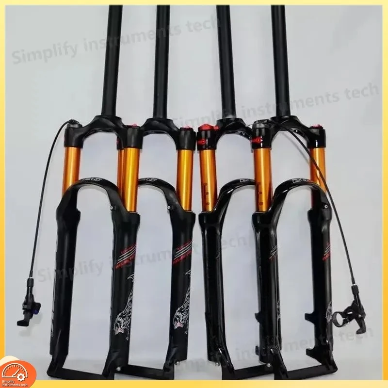 26 27.5 29 Inch MTB Air Suspension Fork 250mm Travel Magnesium Alloy Front Shock Absorber Bicycle Parts Downhill Cycling