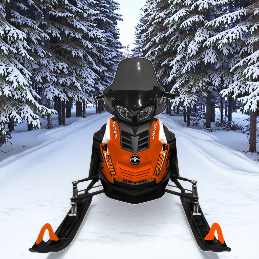 149cc Snowmobile 4-Stroke Engine Forced Air Oil Cooling Hydraulic Disc Brake Single Cylinder All-Terrain Winter Sled