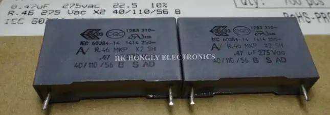 5 قطعة R.46 R46 MKP X2 SH.22 فائق التوهج.33 فائق التوهج.47 فائق التوهج.68 فائق التوهج 275Vac 0.22 فائق التوهج 0.33 فائق التوهج 0.47 فائق التوهج 0.68 فائق التوهج 224 334 474 684 P = 2.5 مللي متر فيلم مكثف