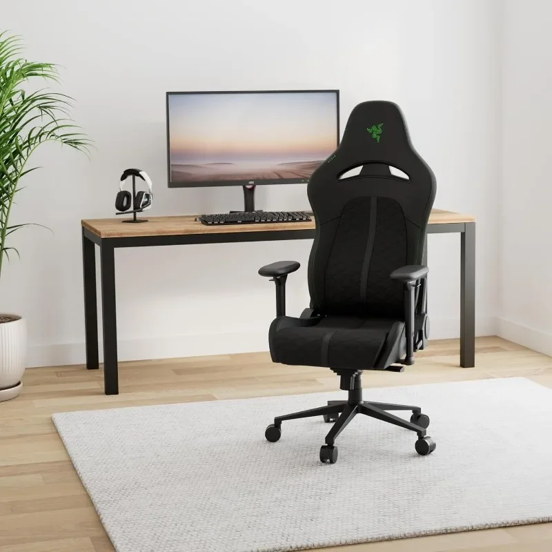 Razer Enki Gaming Chair: All-Day Comfort - Built-in Lumbar Arch - Optimized Cushion Density - Dual-Textured