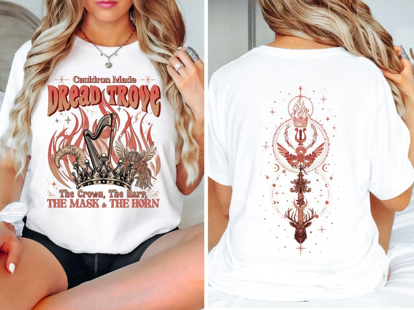 Dread Trove Shirt HOFAS Crescent City 3 Merch Cauldron Made ACOSF Nesta Archeron Bryce Quinlan Velaris Lunathion SJM Tee