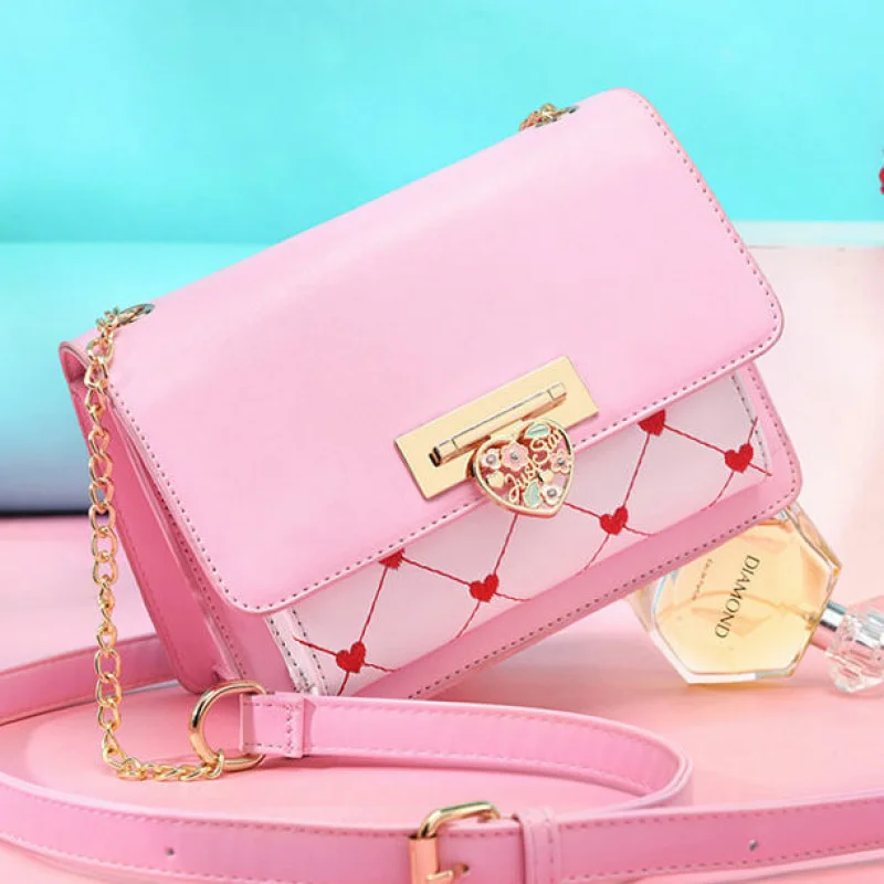 

【Get Sachet for Free】Women's Bag2025New Chain Korean Style High Sense Student Shoulder Crossbody Small Square Bag