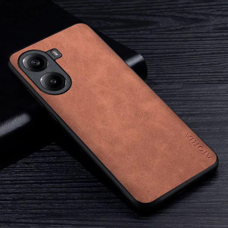 Premium PU Leather Case for Poco X7 Scratch-Resistant Solid Color Cover for Poco X7 Pro Case