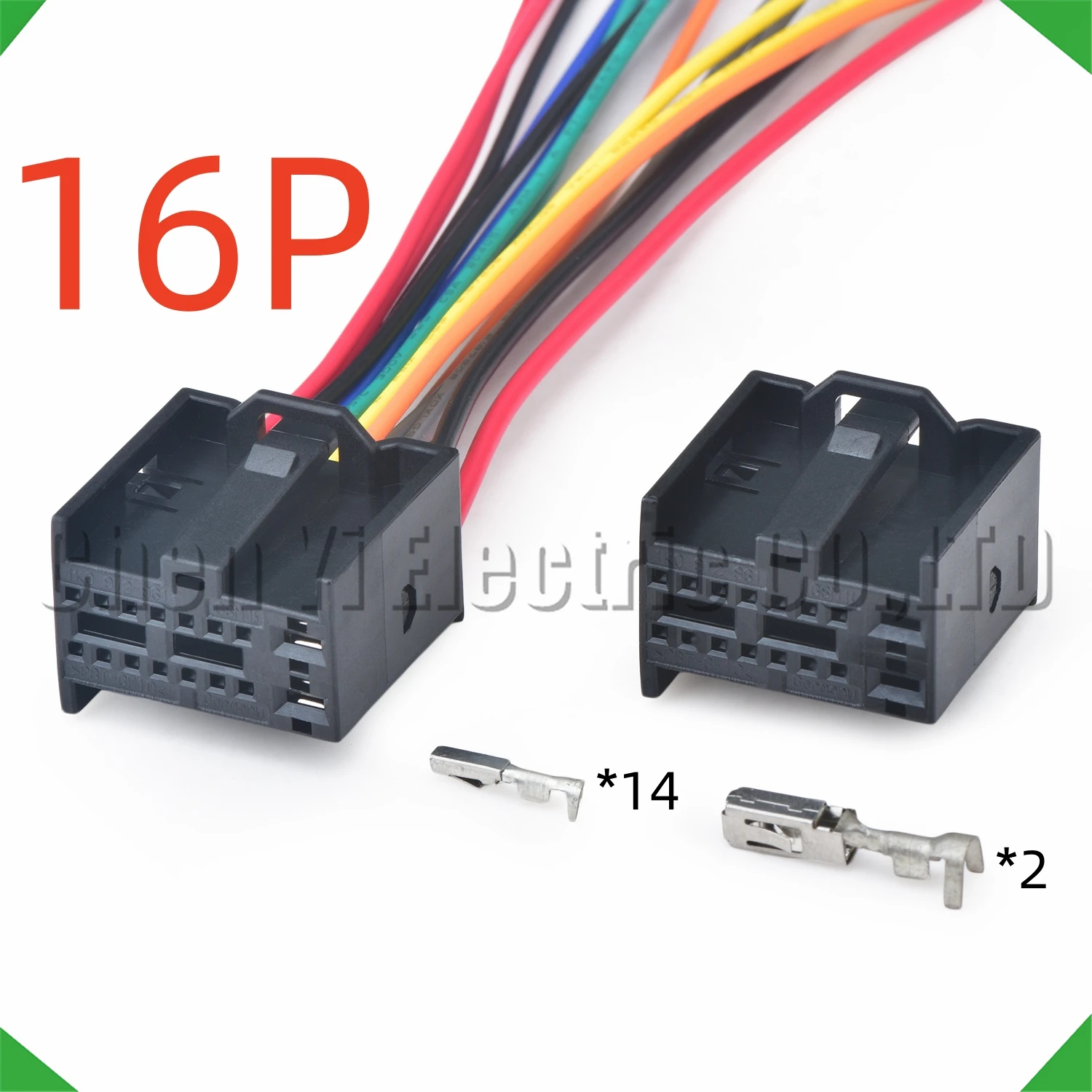 16 Pin Automotive Connectors Door control window lift motor Wire harness Plug 1K0972961 For VW Polo Passat