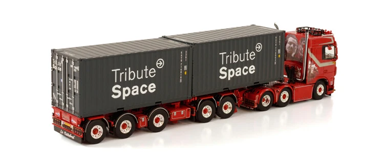 Alloy Model Gift WSI 1:50 DAF X 2017 6X2 Axle Tractor,Transport Container Truck Vehicles Diecast Toy Model,WEEDA 01-3628