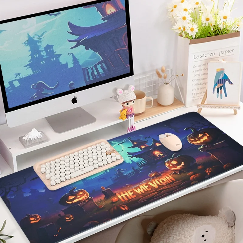 

New Kawaii Anime Gaming Mousepads Mousepad Cute Bear Large Mouse Mat Big Desk Pads Non-Slip Rubber Mouse Pad Big Keyboard Mats
