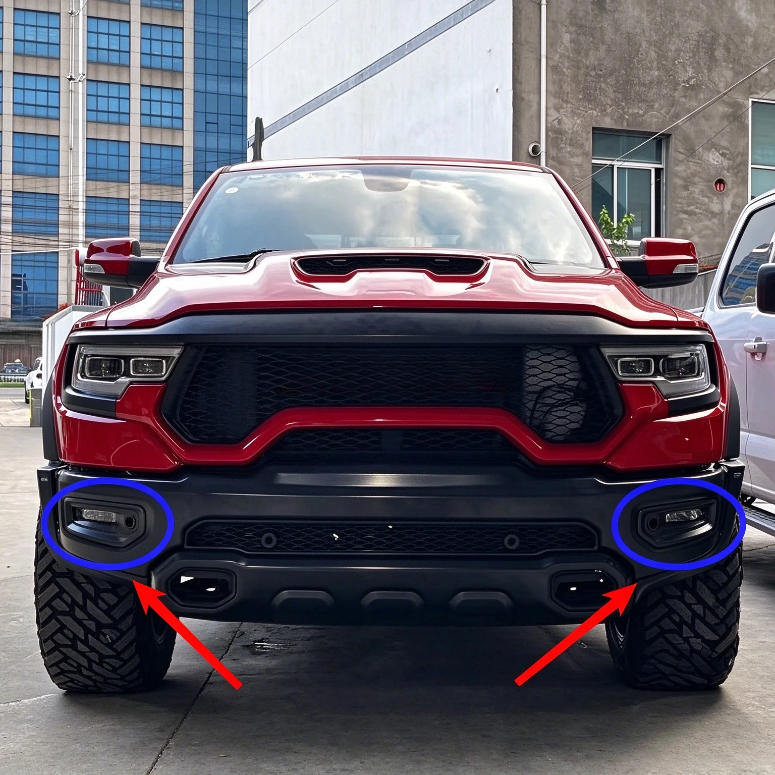 Fog Lamp Bezel Cover For Dodge Ram 1500 DT 2019‑2024 TRX 68335957AB 68335959AB 68335958AB Left+Right