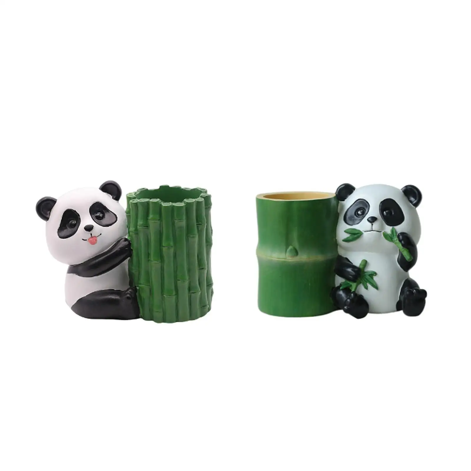 

Resin Pen Holder Cartoon Panda Pencil Cuo Multifunctional Desk Accessories for Students Desk Organizer Pen Cup for Office Home