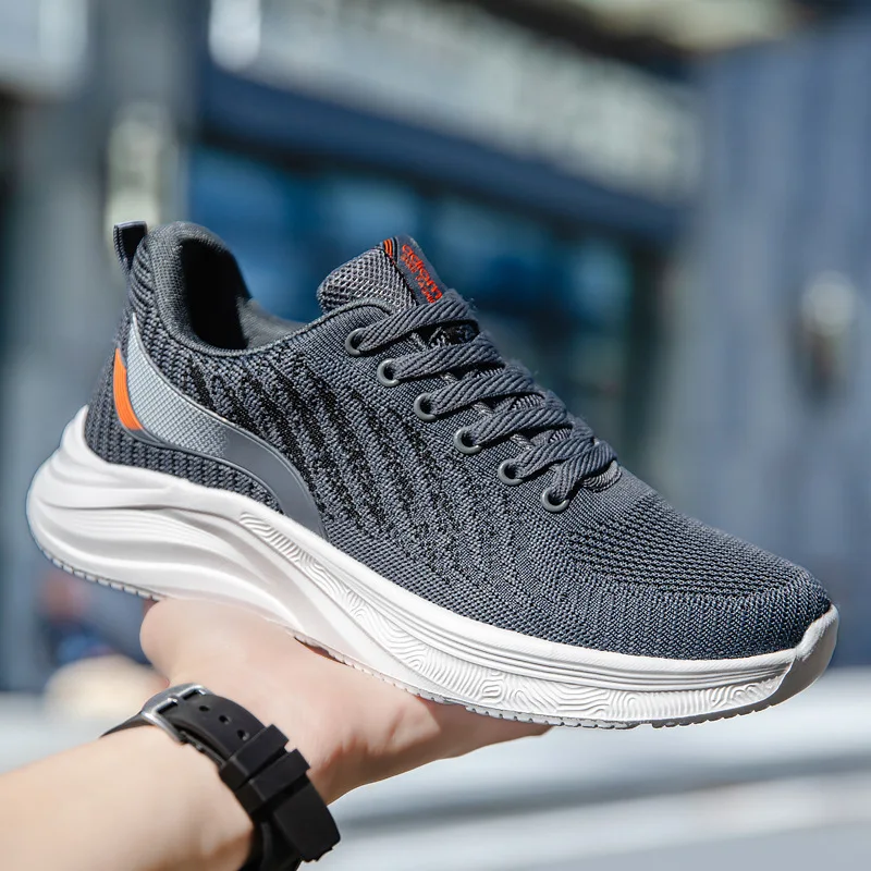 Luxury 2024 Latest Men's Mesh Breathable Morning Running Sneakers Fashion Versatile Super Lightweight Casual Shoes sneakers men