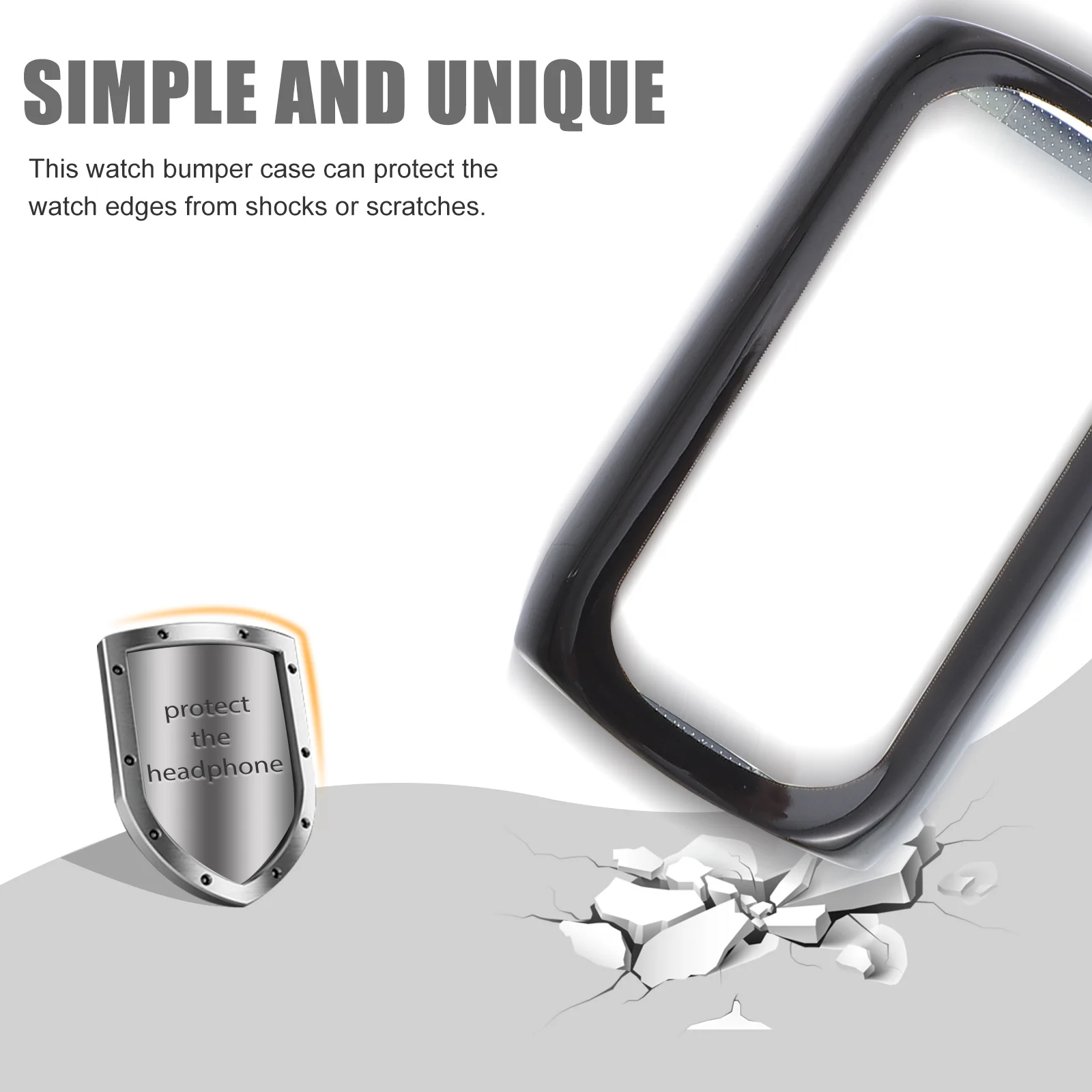 

2Pcs Soft Silicone Watch Protector Case Crystal Clear Tpu Screen Shell Preserves Display Vividness Without Distortion