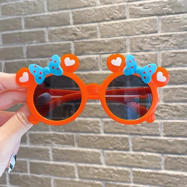 نظارات شمسية للأطفال ، تصميم كرتون ميكي وميني ، نمط كاواي ، قبعة شمس صيفية ، ألعاب للأولاد والبنات ، هدايا ، جديدة