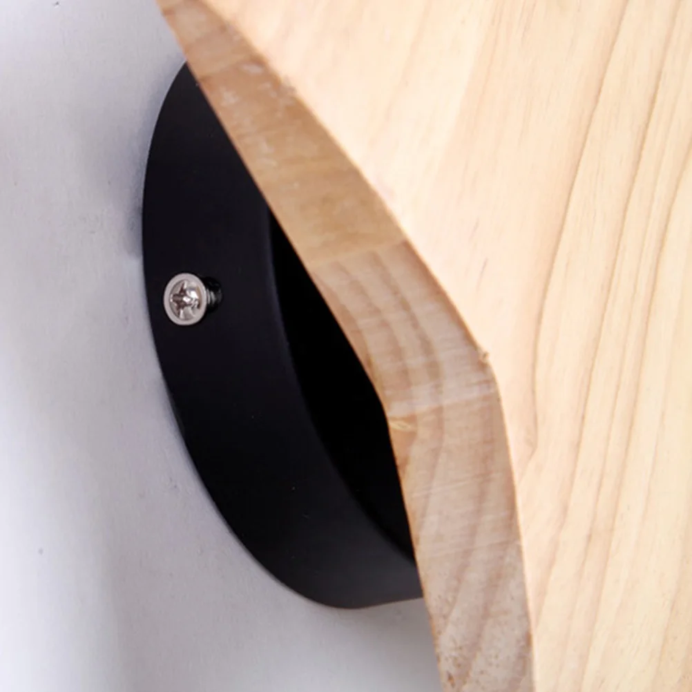 

15W Wooden Lamp Led Yellow Kids Bedroom Decorative Warm Non-Dazzling Cartoon Wall Light For Living Room Corridor Loft