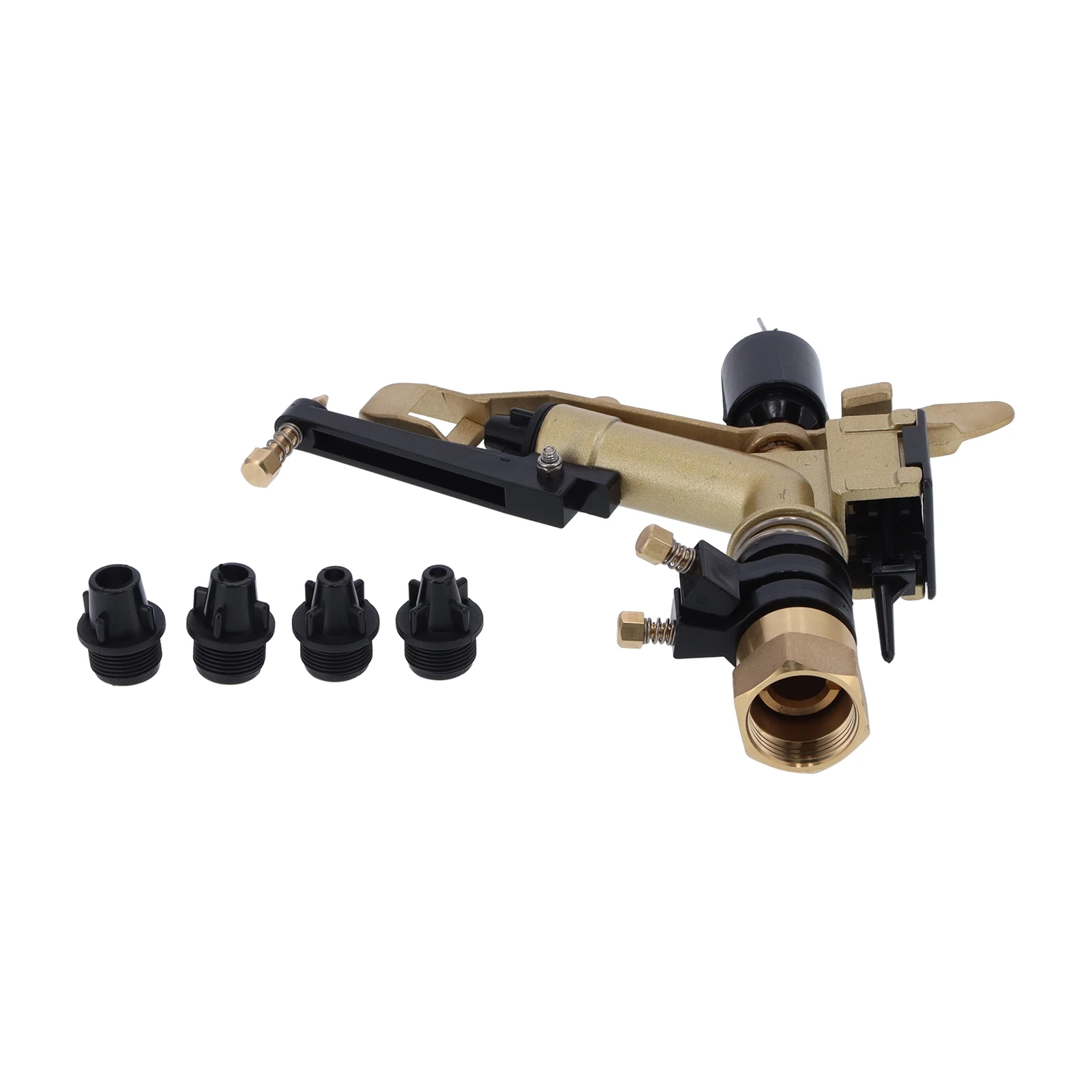 DN25 Rocker Arm Rotating Sprinkler Adjustable Angle Impact Sprinkler Garden Irrigation Tool