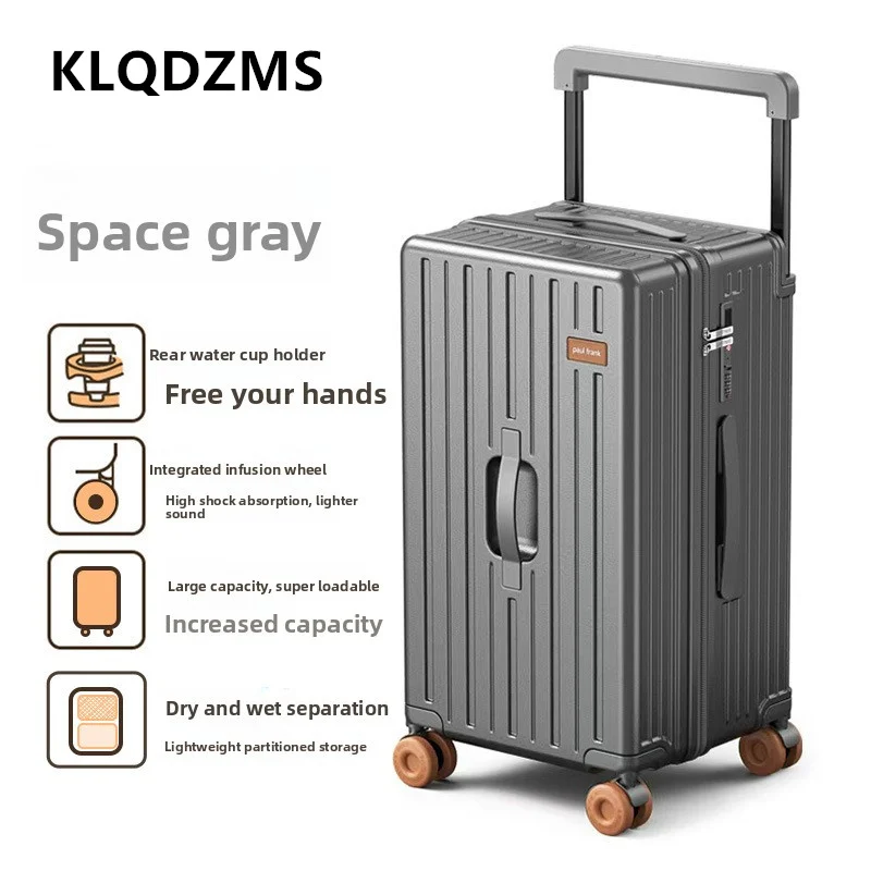 KLQDZMS New Suitcase Women's Large-capacity Trolley Case 20
