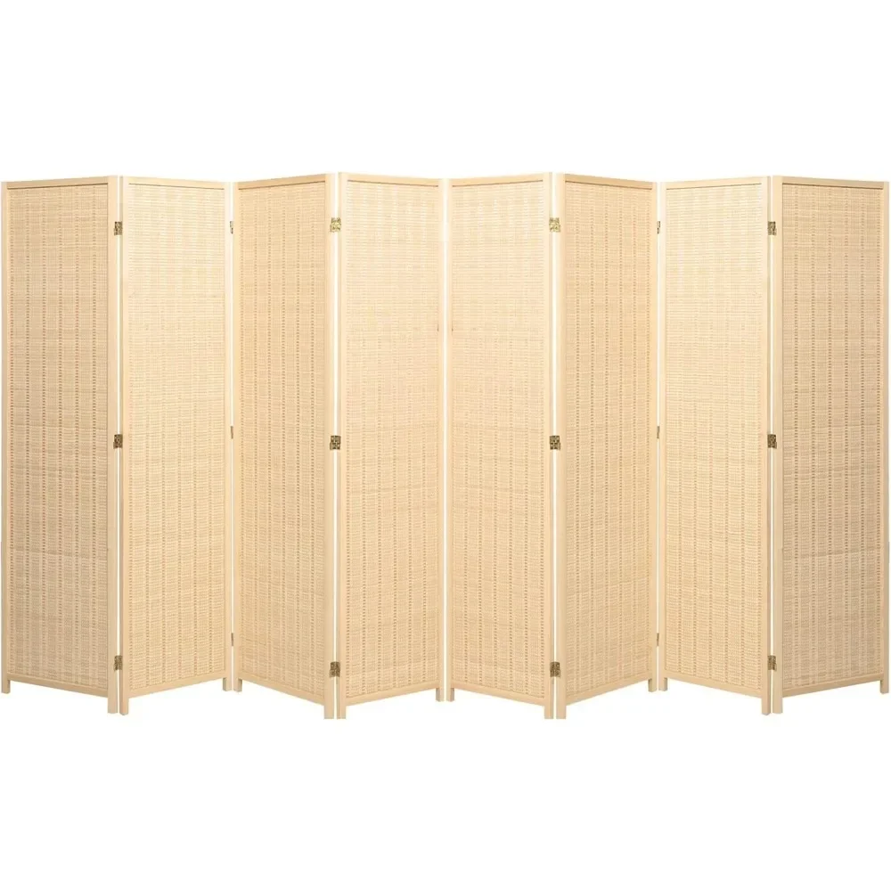 Separador de ambientes Color natural Tejido de madera y bambú