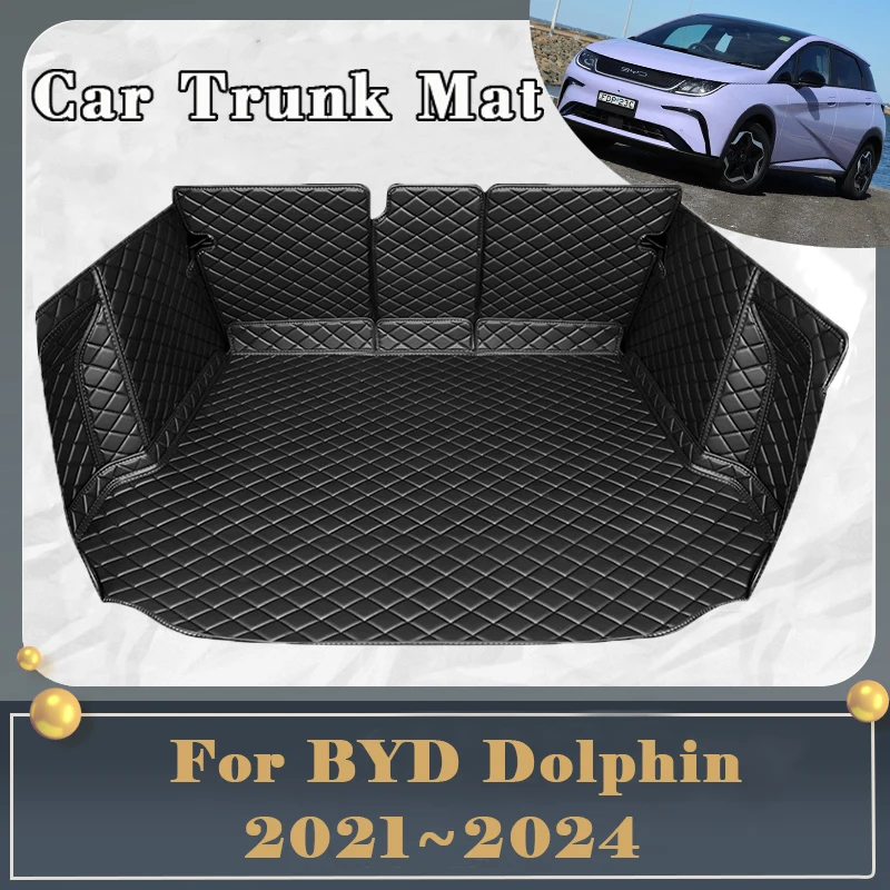 

Car Boot Mat For BYD Dolphin 2021 2022 2023 2024 Tray Carpet Mud Back Seat Mat Rear Trunk Storage Pad Cover Auto Accessories