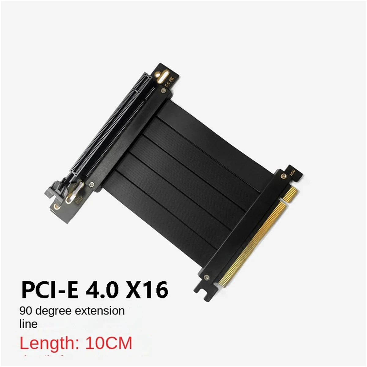 Placa gráfica Cabo de Extensão, Placa Adaptadora, Porta de Expansão, 90 Graus, PCI-E 4.0, 16X, Cabo 10cm, Velocidade máxima