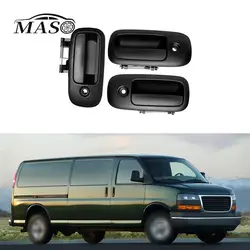 3PCS Outside Exterior Door Handle for Chevrolet Express GMC Savana 1500 2500 1996 1997 19998 1999 2000 2001 2002 2003-2009