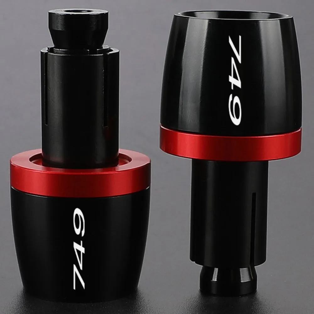 

Motorcycle Accessories Universal 22MM For DUCATI 749 2003 2004 2005 2006 Handle Bar Handlebar Grips Cap End handle Plugs cap