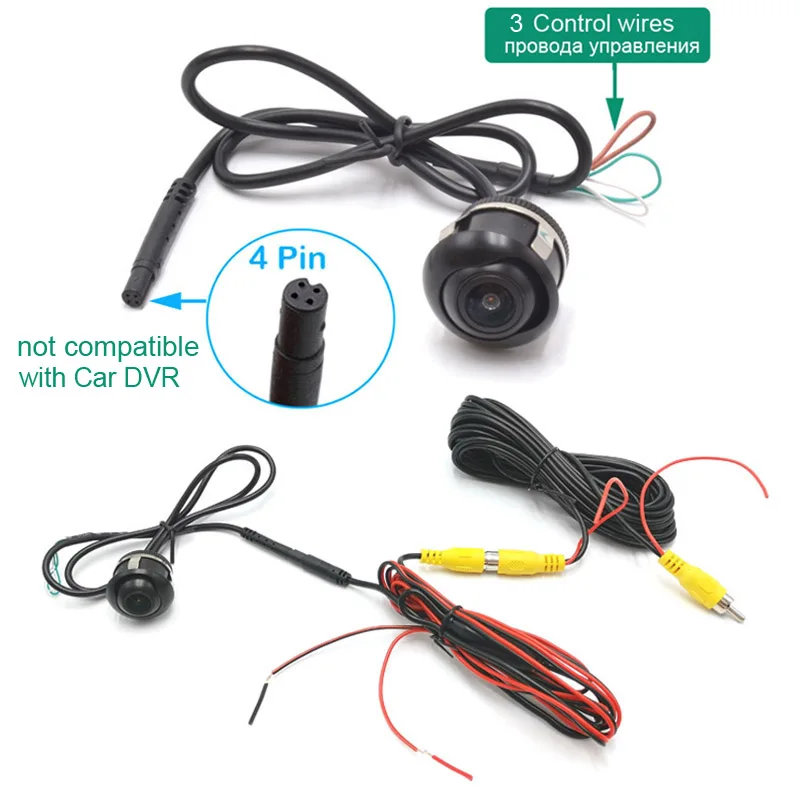 Lente ojo de pez de visión nocturna HD 720P/1080P, cámara AHD de visión trasera de marcha atrás para Monitor Android DVD AHD 2019-2022