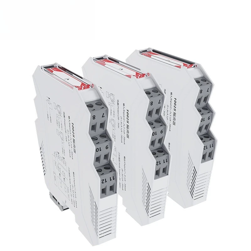 

High precision DC power distribution 4-20mA to 0-5/10 V analog conversion multi-channel signal isolator