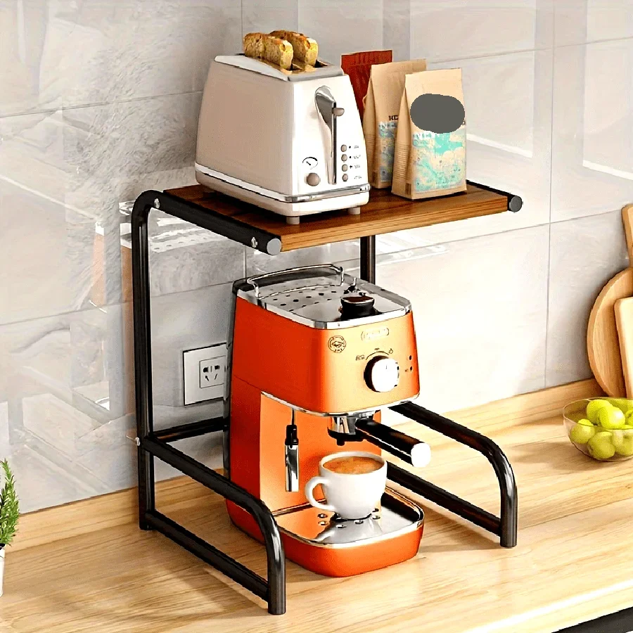 

1pc Microwave Oven Rack Air Fryer Storage Rack Kitchen Multifunctional Countertop Oven Rack Household Organizing Accessories