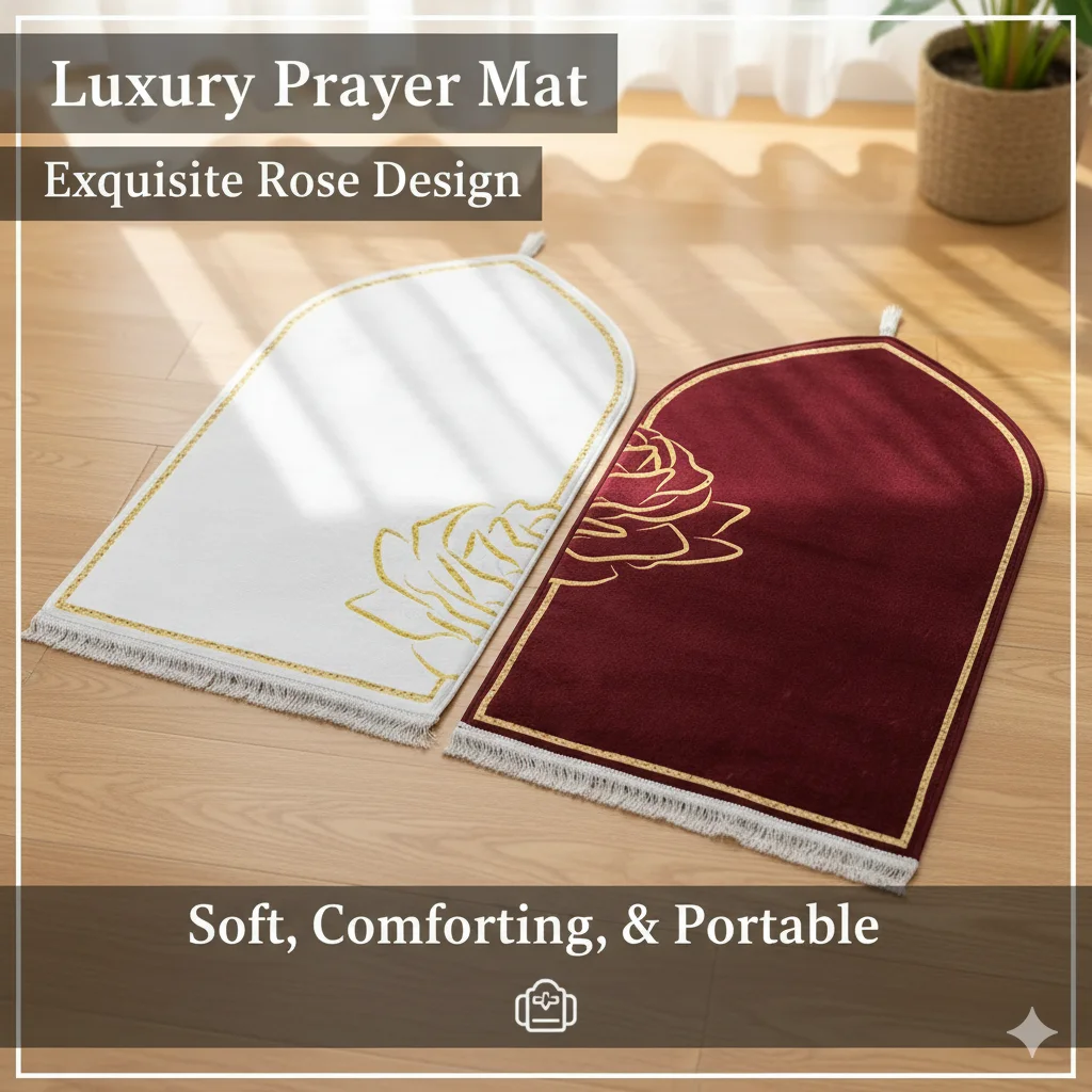 

Фланелевой молитвенный коврик для пар, толстый фланелевой напольный коврик, противоскользящий мягкий ковер, простой однотонный коврик для поклонения для ежедневного использования дома