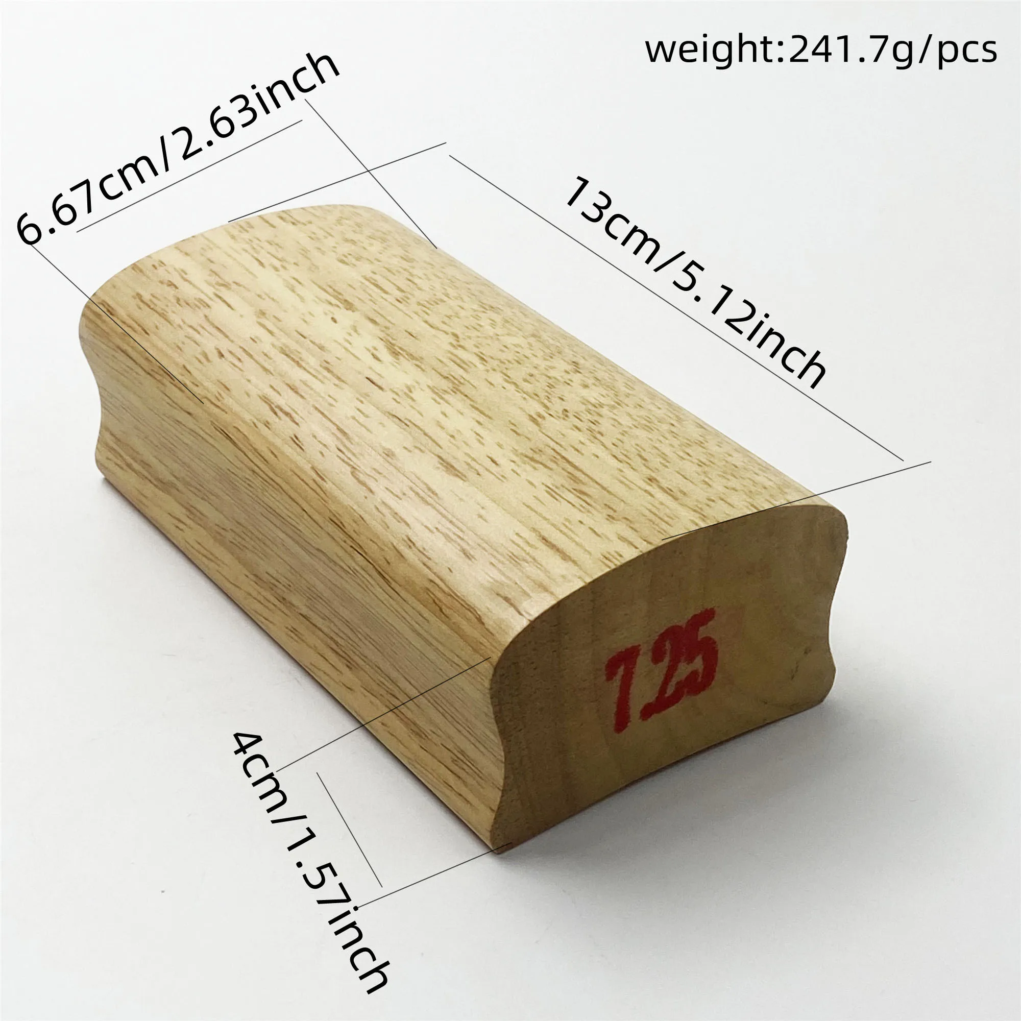 1pc 7.25-20inch Solid Wooden Guitar Radius Sanding Block Fret Leveling Fingerboard Dual Purpose Luthier Tool For Guitar view 2