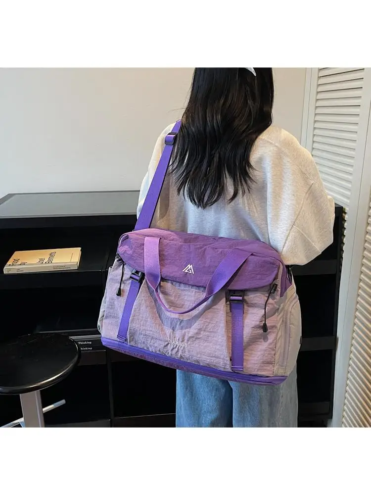 軽量トラベルバッグ-フィットネスジムバッグ-ハンドヘルドショートトリップスイミング収納バッグ-大容量荷物バッグ-クイックトリップ用