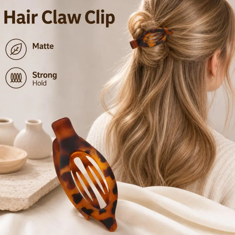 Flat Hair Clips Lay Down No Creep Duck Bill Alligator Barrettes Women Thick Thin Hair Non Slip Makeup Sectioning Styling