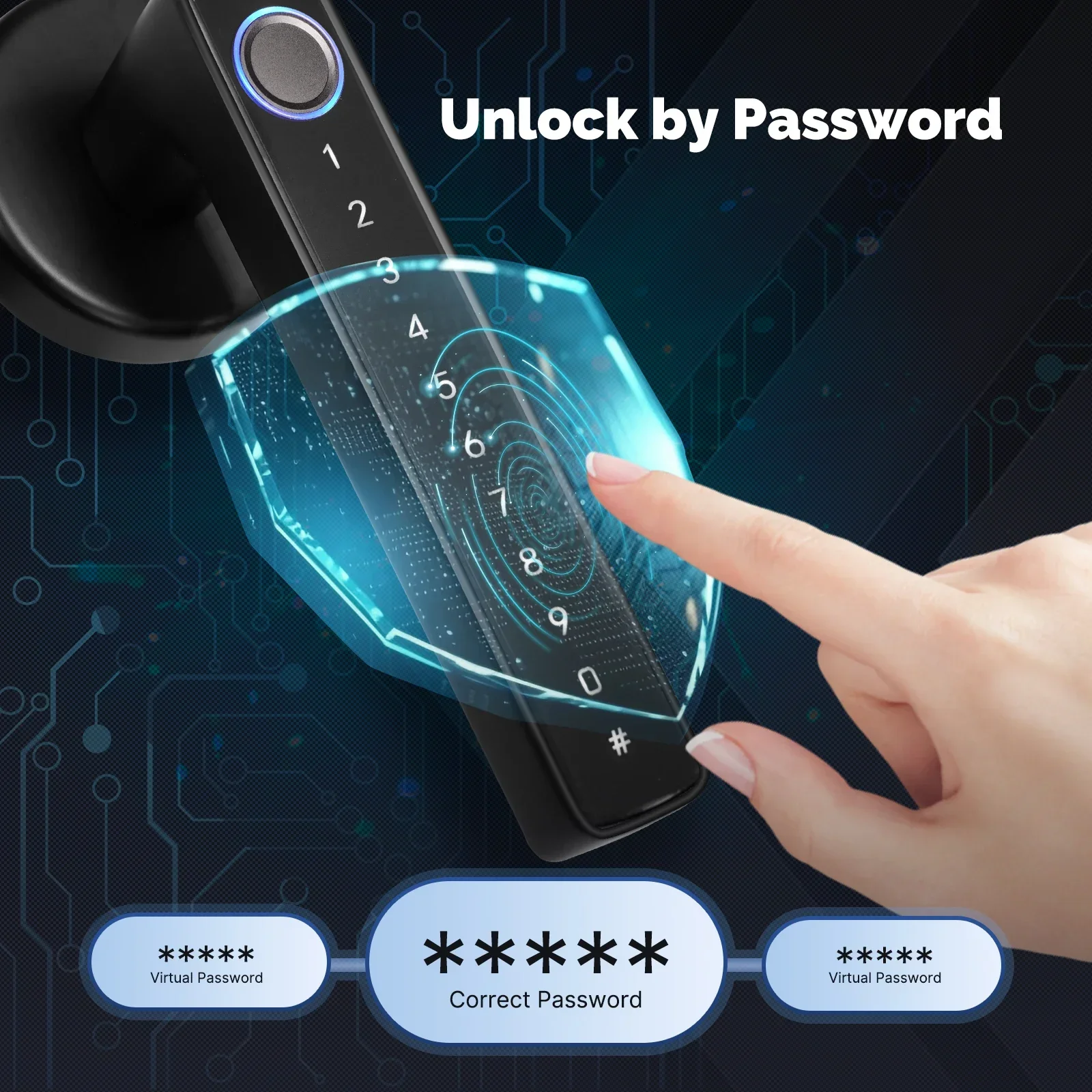 Moes Tuya Bluetooth Smart Finger abdruck Türgriff Schloss elektronische Passwort App Remote Unlock Hotel Wohnung Büro Miethaus