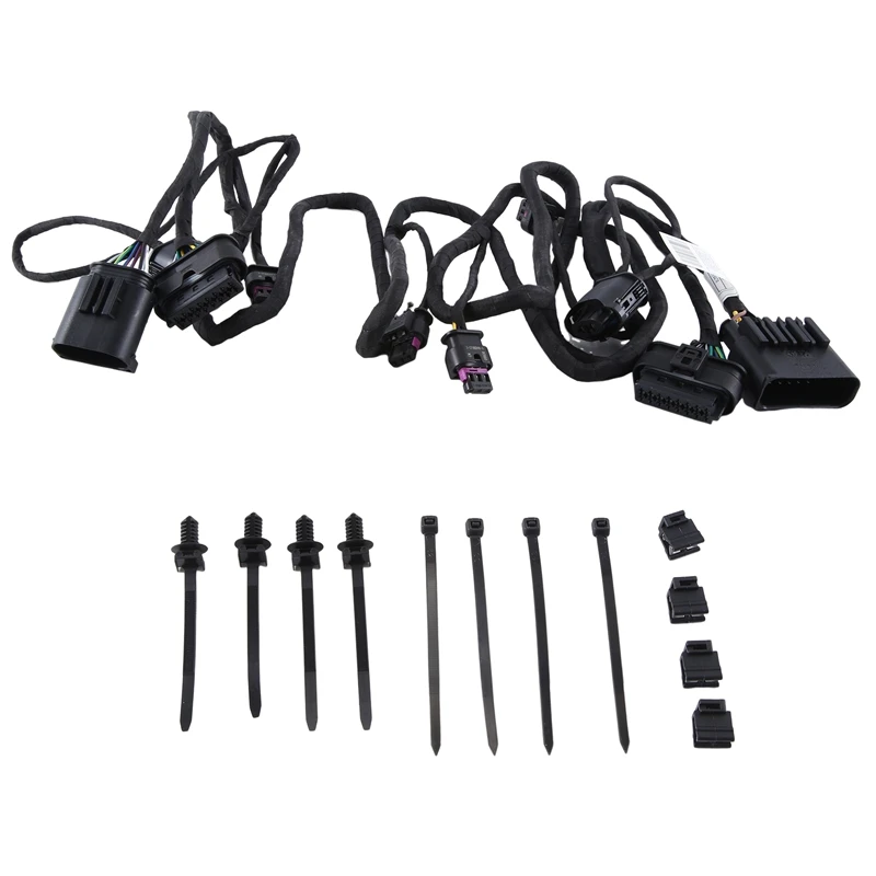 1 Piece Car Front Bumper Parking Sensor Wiring Harness PDC Cable Car Accessories 61129395453 Black For BMW 5 G30