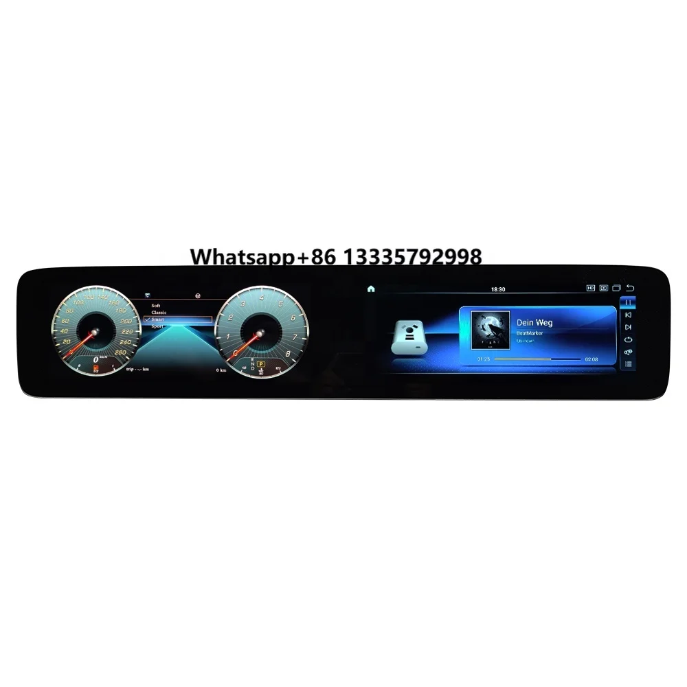 

Navihua New Design 12.3inch Android Car Radio & 12.3 Inch Digital Cluster DVD Player GPS Stereo for Benz E Class W213 2017-2019