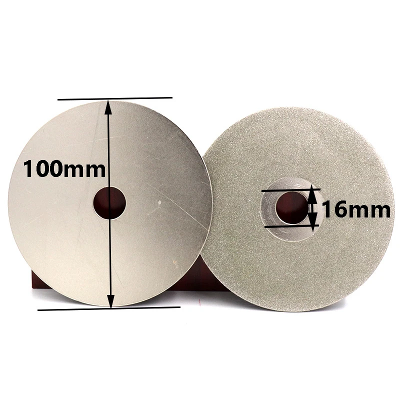 36~3000 Grit Coated Flat Lap Disc Lapidary Polishing Grinding Disc for Angle Grinder/Ceramic/Glass Millstone 100x16mm