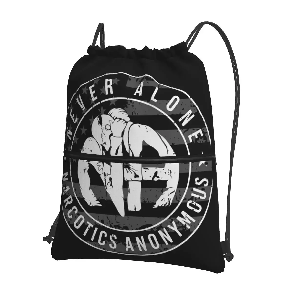 

NA - Narcotics Anonymous Portable Backpacks Drawstring Bag Casual Drawstring Bundle Pocket Shoes Bags For School Students