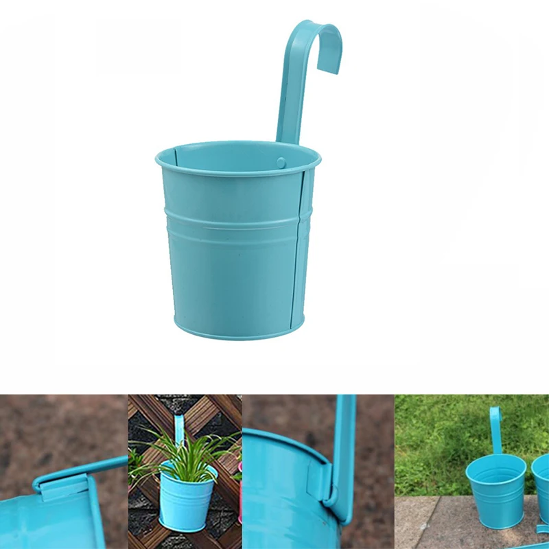 

Hanging Flower Pots Home Garden Planters Outdoor Indoor Flower Bucket Plant Holder Basket For Wall Decoration