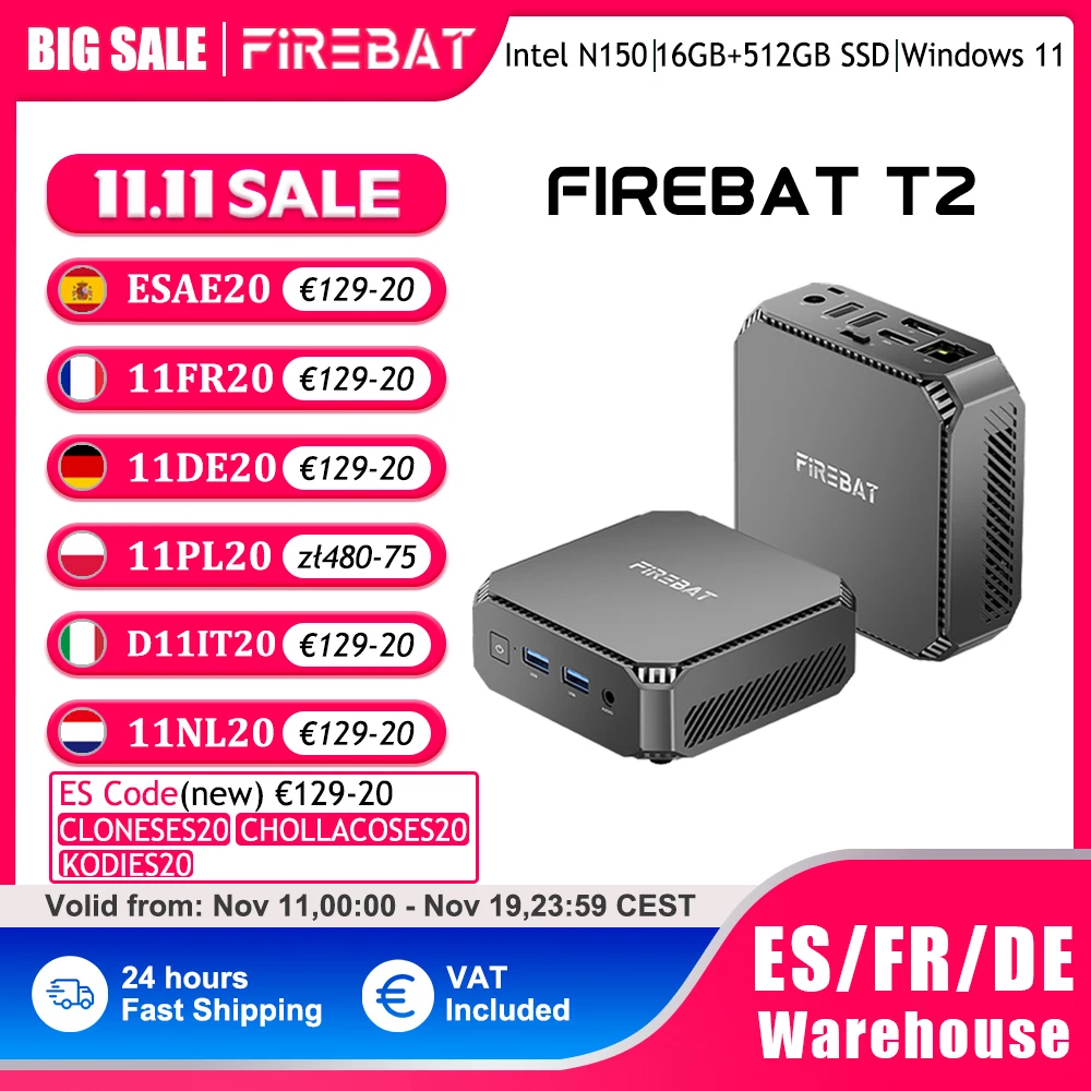 FIREBAT T2 Mini PC z procesorem Intel N150 – Czy BT4.2 to klucz do nowoczesnego komputera biurkowego?