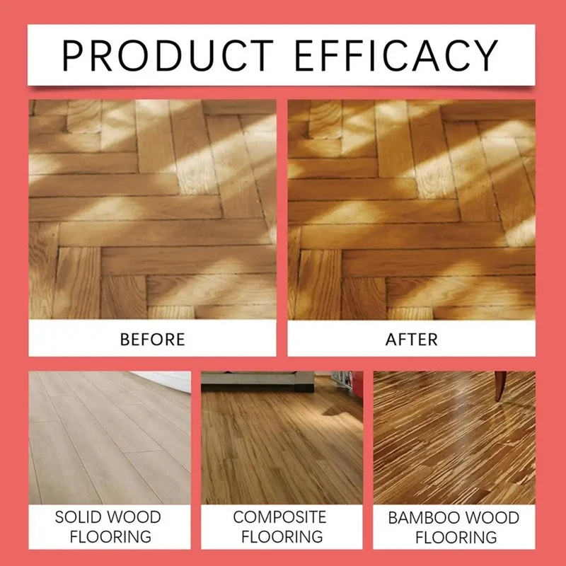 Hardwood Floor Cleaner Solution 100Ml Wood Floor Foam Solution Wood Floor Care Powerful Cleaning Supplies For Shine