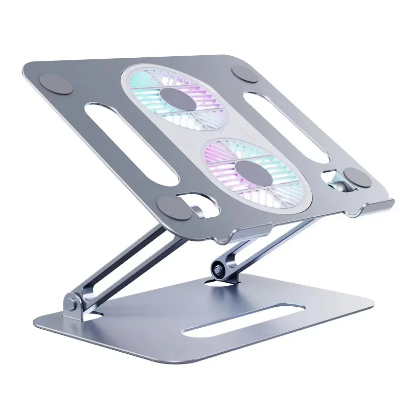 Desktop Aluminum Laptop Cooling Fan Foldable Folding Laptop Stand Adjustable