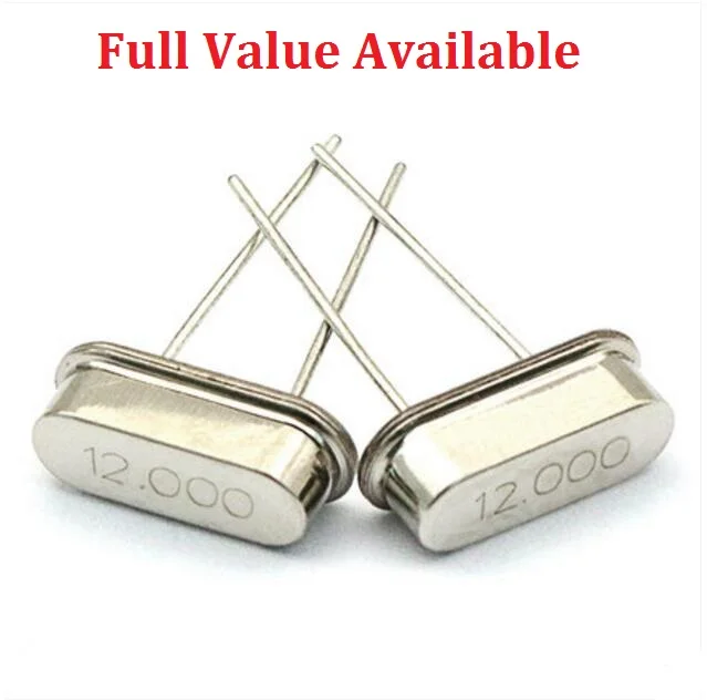 10PC 16M 16.000MHZ HC-49S 18.432 20 22.1184 24.0 27.145 30 32 32.768 Passive Crystal Oscillator 25 26 27 28 38 40 48 50 64 MHZ/M