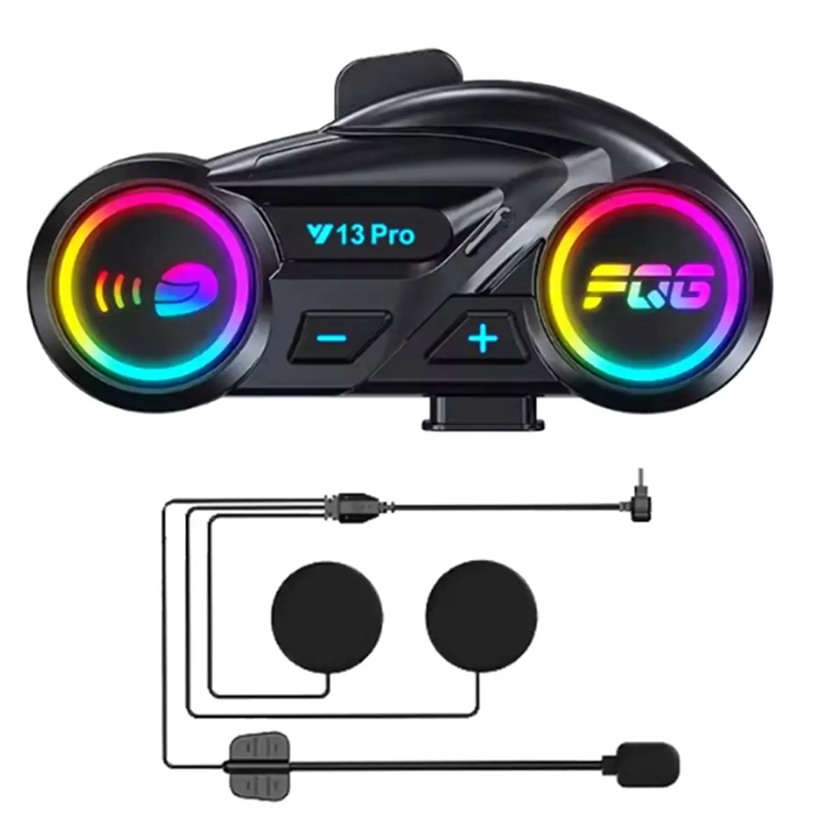 

Мотоциклетная Bluetooth-гарнитура N82R-Y13 Pro для шлема, интерком с дальностью связи 500 м, чип V6.0, стерео, FM-радио, смешивание музыки, обмен звуком, жесткий микрофон