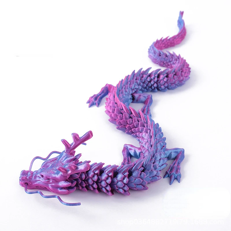 3D printed Chinese dragon Full body joints that can move Home furnishings and decorations are worth collecting creative toys