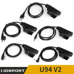 KENWOOD Plug U94 V2 PTT Adapter accessori per cuffie tattiche compatibili con Baofeng UV-5R UV-5RE UV-82 Walkie Talk