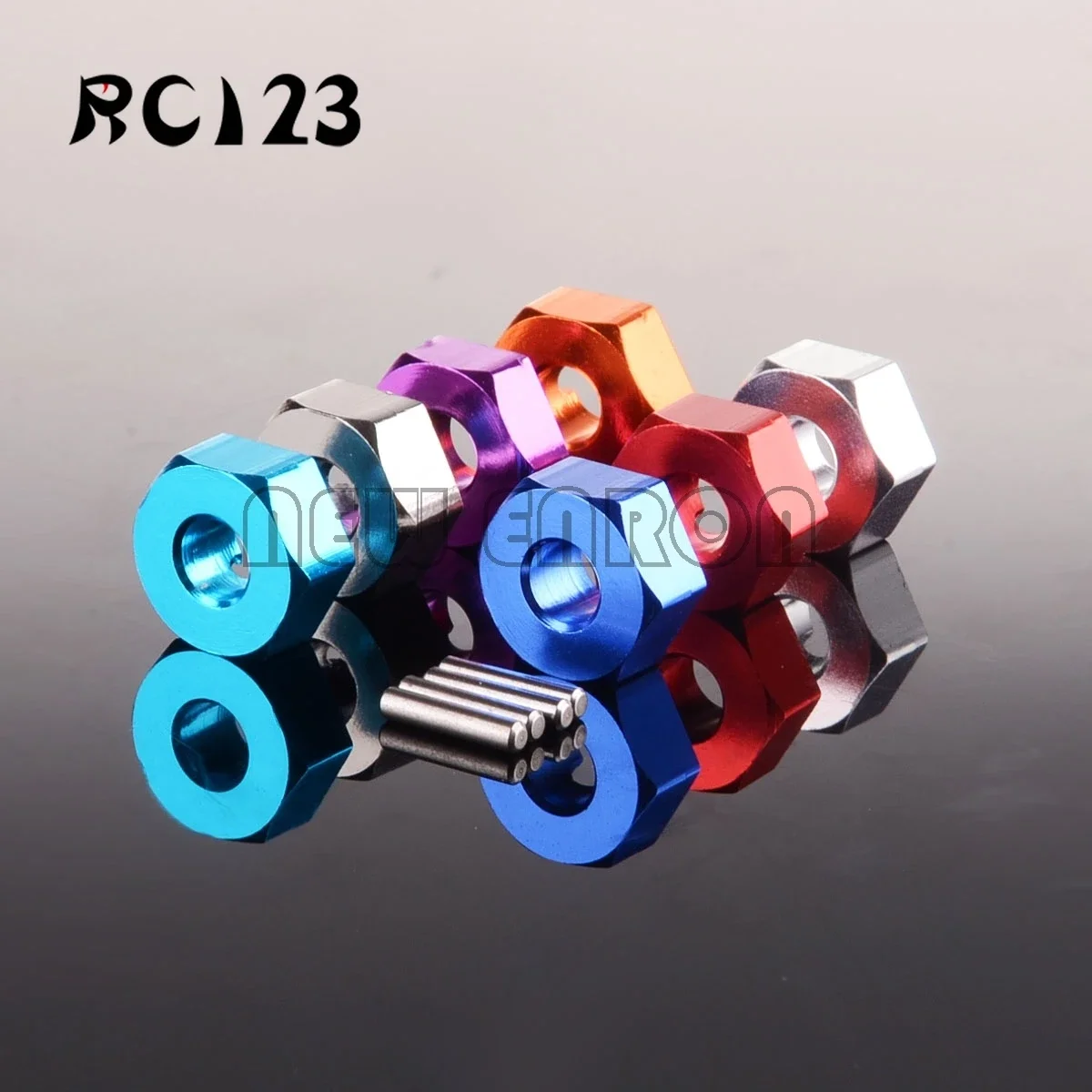 Aluminum Alloy 12MM Wheel Hex Hub & PIN 5MM Thickness For Rc Car Part 1/10 Tamiya CC01 CC-01 4WD Buggy Accessories