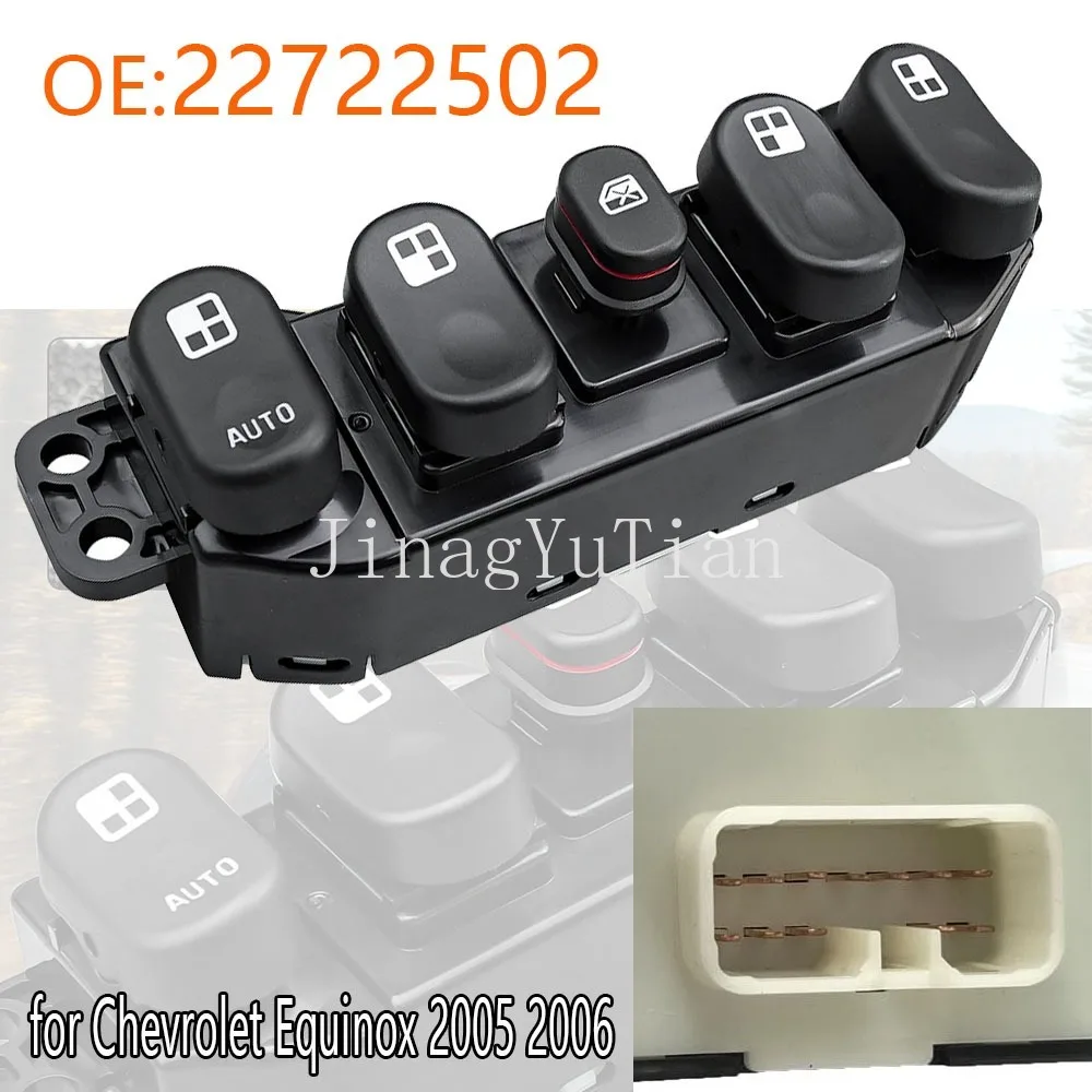 

For Chevrolet Equinox 2005 2006 Front Left Driver Side Electric Power Window Switch Lifter Control Button Parts Car Accessories
