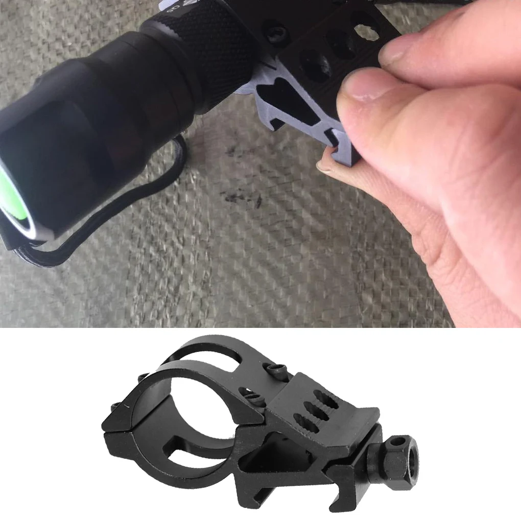 45 Degree Tactical Quick Release Flashlight Mount Holder For 20mm Picatinny/Weaver Rail Flashlight Sight Mount Accessories