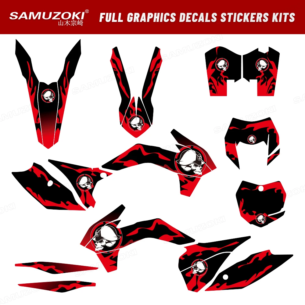 

Подходит для EXC XCW XC-W XCF-W 125 200 250 300 450 500 2014 2015 2016 мотоциклетные графические фоновые наклейки, наборы наклеек