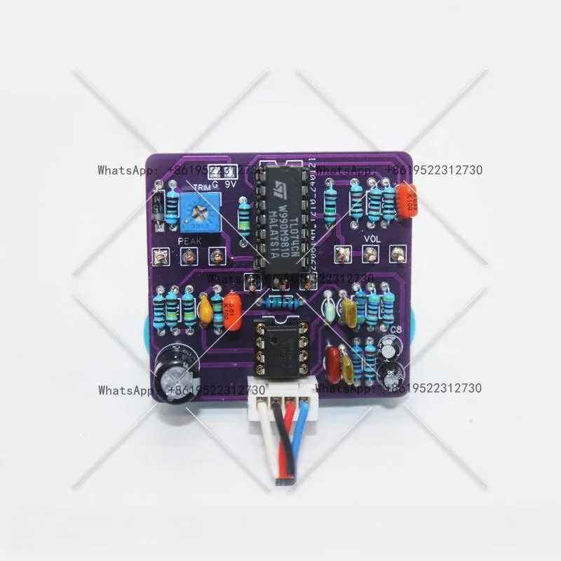 DIY handmade guitar effect Zone wah replica fixed wah sound monolithic effect circuit board view 3